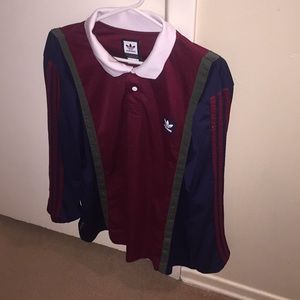 Long sleeve Adidas button up shirt